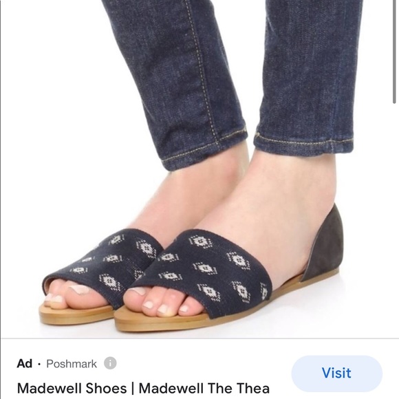 DONATING 3/7! Madewell Thea Diamond ikat summer sandals -10 - Picture 12 of 12